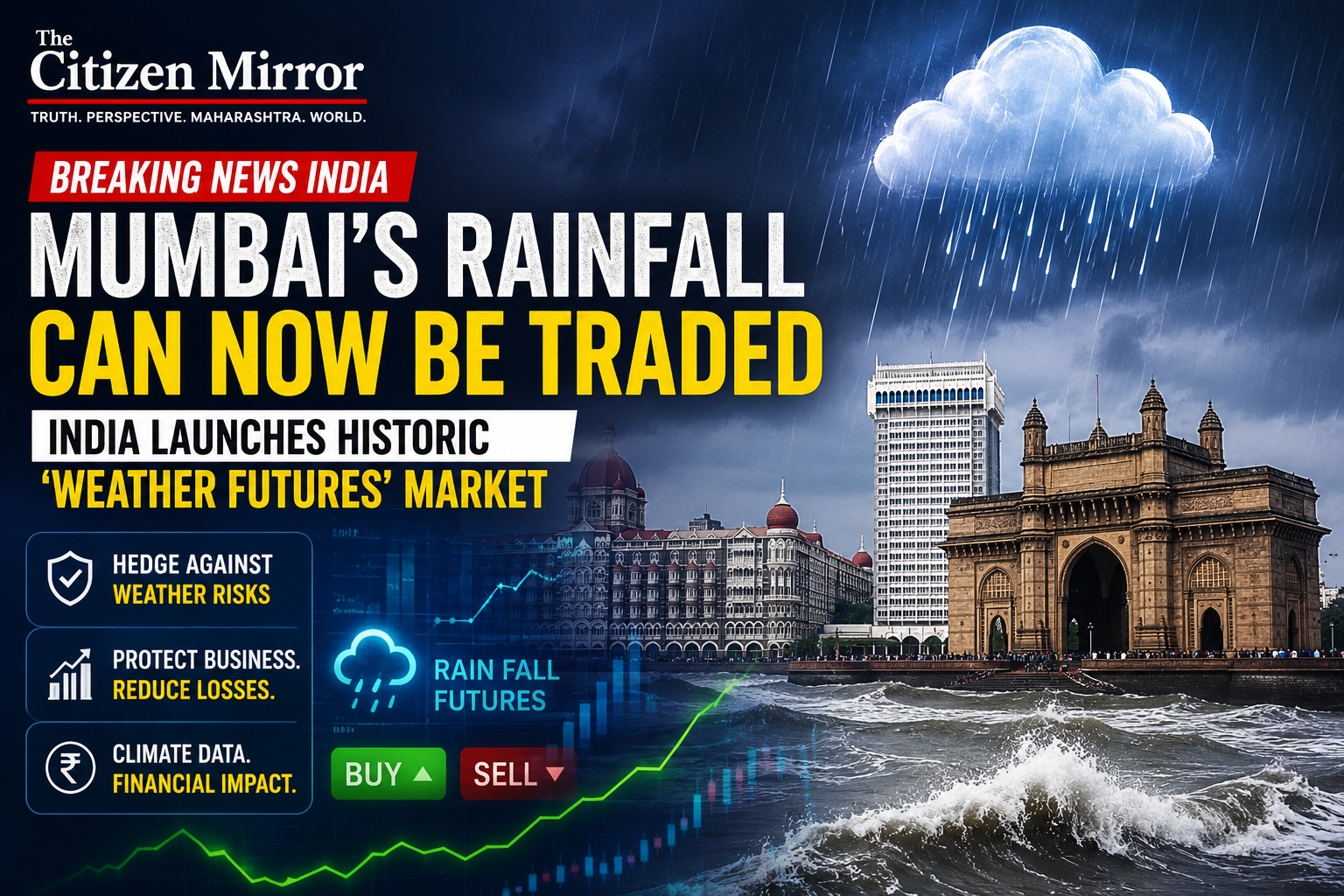 Breaking News India | Mumbai’s Rainfall Can Now Be Traded; India Launches Historic ‘Weather Futures’ Market