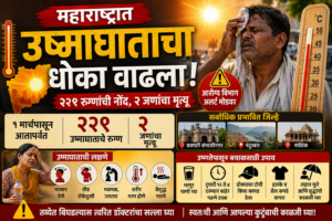 महाराष्ट्रात उष्माघाताचा धोका वाढला; २२९ रुग्णांची नोंद, दोन जणांचा मृत्यू